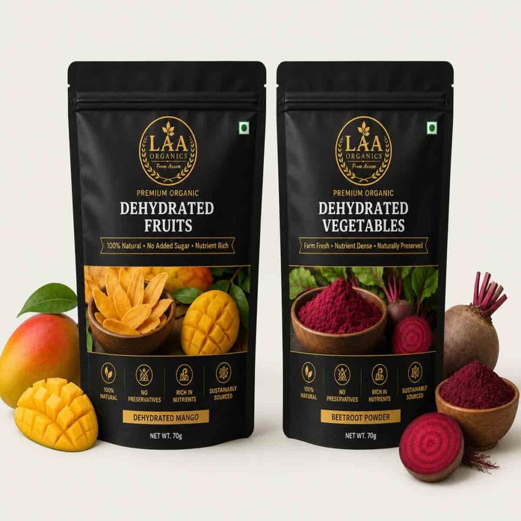 Dehydrated veg and fruits