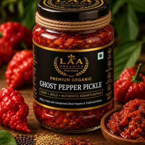 LAA Organics Premium King Chilli Pickle 200g