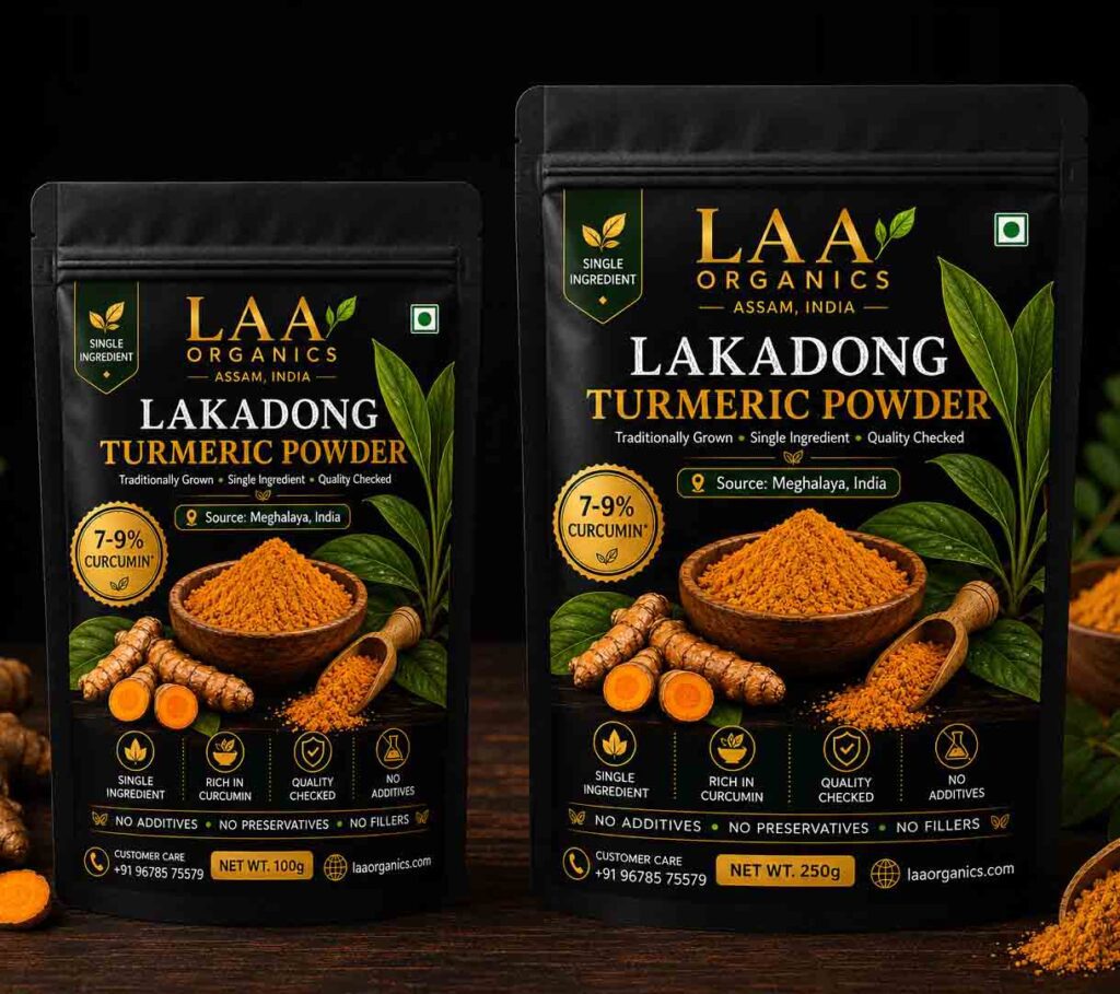 LAA Organics Lakadong Turmeric Powder