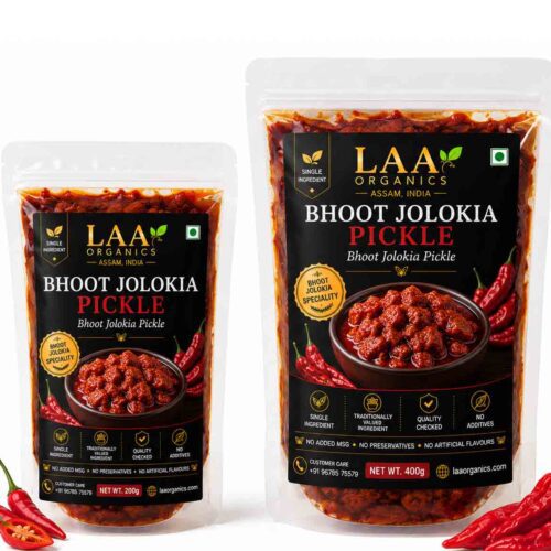 Bhoot Jolokia Pickle by LAA Organics – Ghost Pepper Pickle from Assam
