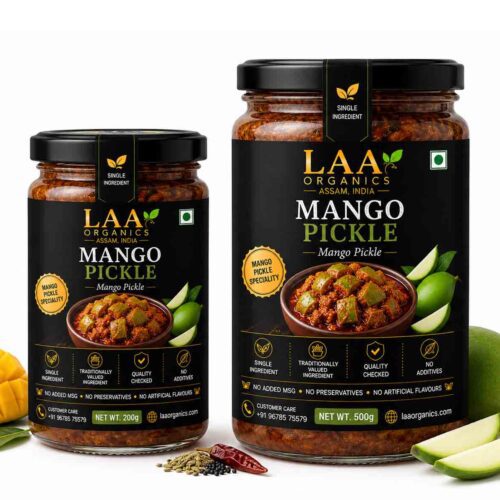 Mango Pickle by LAA Organics – Traditional Mango Pickle from Assam