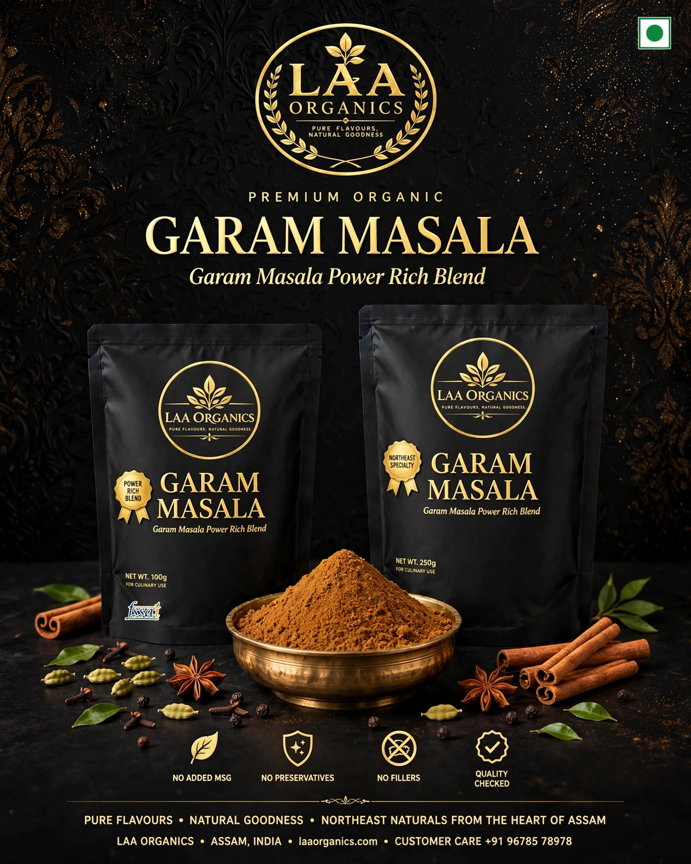 LAA Organics Premium Spices and Dehydrated Foods