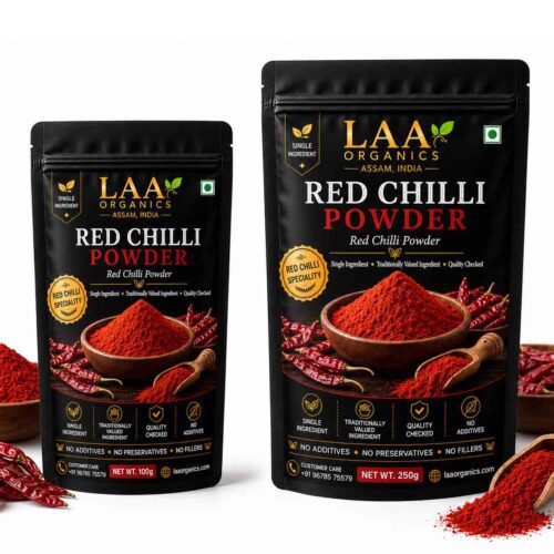 Red Chilli Powder by LAA Organics – Ground Red Chilli Spice Powder